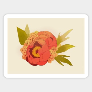 Peonies + FMN III Sticker